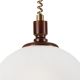 Lámpara de araña ajustable RAMONA 1xE27/60W/230V beige/marón oscuro/pino