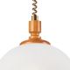 Lámpara de araña ajustable RAMONA 1xE27/60W/230V beige/marrón/pino