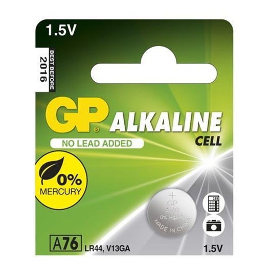 1 ud Pila de botón alcalina LR44 GP ALKALINE 1,5V