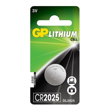 1 ud Pila de botón de litio CR2025 GP 3V/170mAh