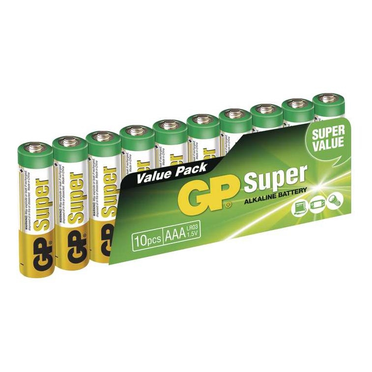 10 Pz Pila Alcalina a Gp Super 1 5v Lampamania 10 Pz Pila Alcalina a Gp Super 1 5v Lampamania