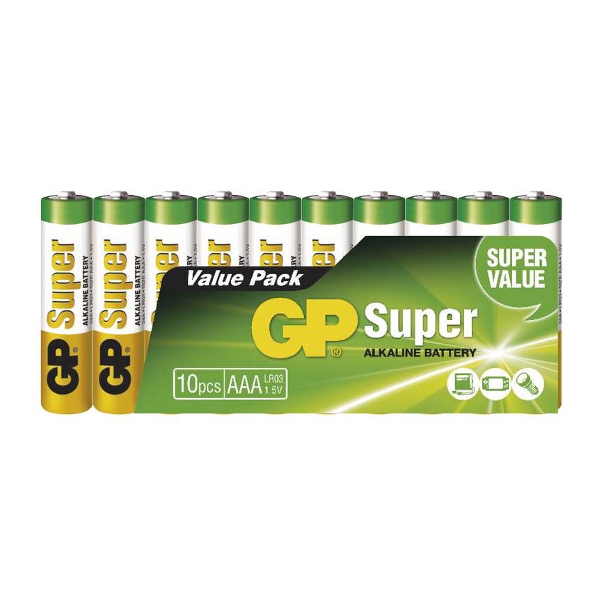 10 Pz Pila Alcalina a Gp Super 1 5v Lampamania 10 Pz Pila Alcalina a Gp Super 1 5v Lampamania