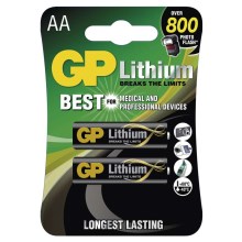 2 pz. Batería de litio AA GP LITHIUM 1,5V