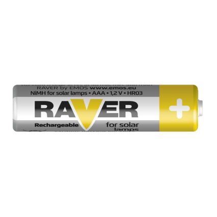 2 pz. Baterías recargables AAA RAVER NiMH/1,2V/400 mAh