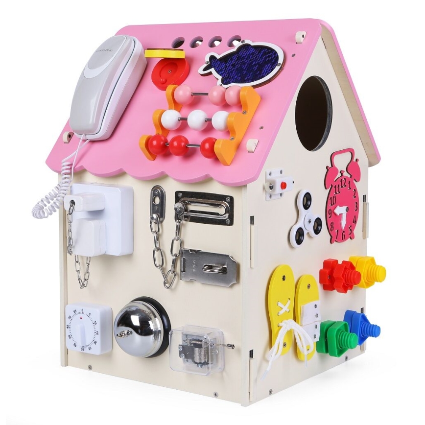 2Kids Toys - Casa de actividades rosa