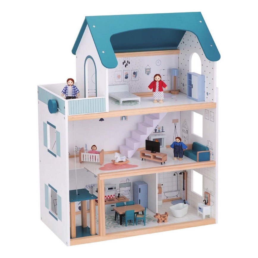 2Kids Toys -  Casa de muñecas de madera Barbora