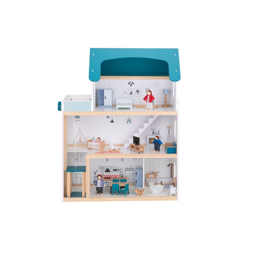 2Kids Toys -  Casa de muñecas de madera Barbora