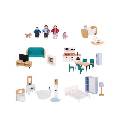 2Kids Toys -  Casa de muñecas de madera Barbora