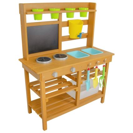 2Kids Toys - Cocina de jardín de madera