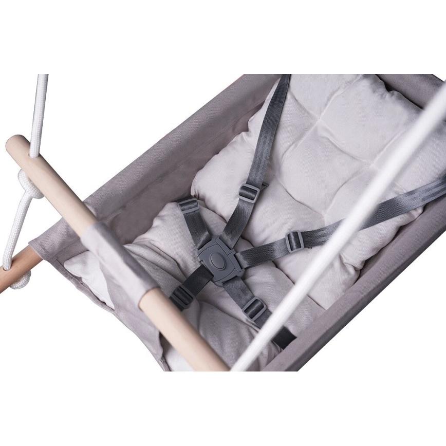 2Kids Toys - Columpio textil infantil para los más pequeños gris
