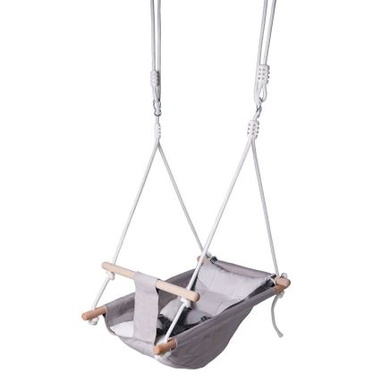2Kids Toys - Columpio textil infantil para los más pequeños gris