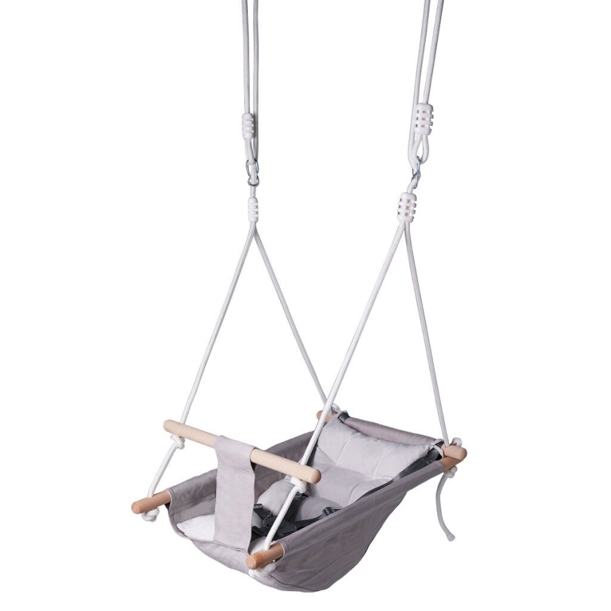 2Kids Toys - Columpio textil infantil para los más pequeños gris