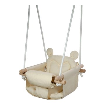2Kids Toys - Columpio textil para niños color crema/haya