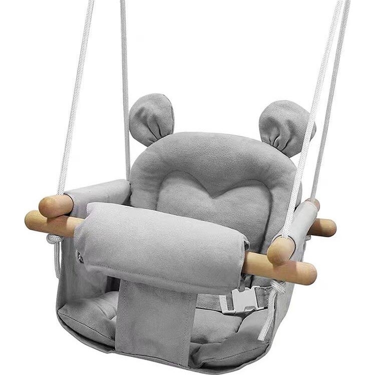 2Kids Toys - Columpio textil para niños gris/haya
