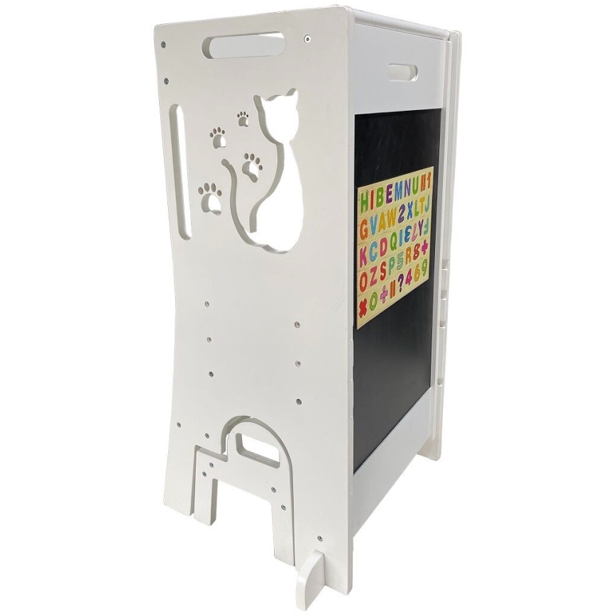 2Kids Toys - Torre de aprendizaje ajustable Gato con tobogán y pizarra