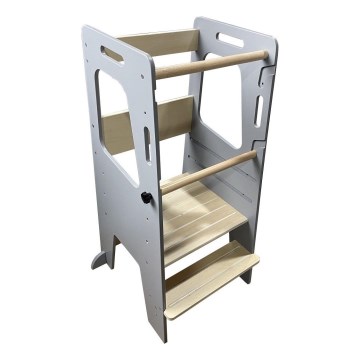 2Kids Toys - Torre de aprendizaje ajustable gris