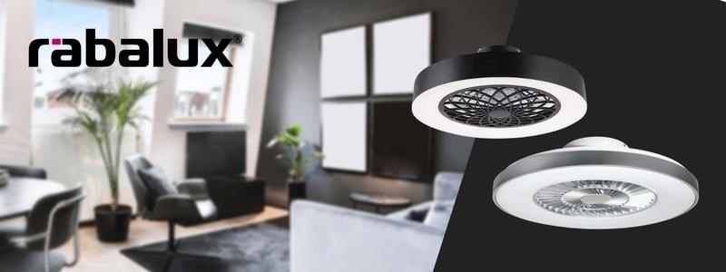 Los ventiladores Rabalux refrescarán e iluminarán