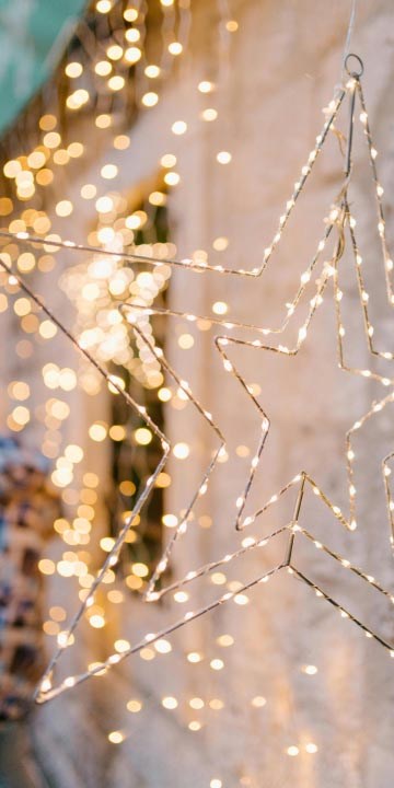 Cadenas de luces navideñas para exterior