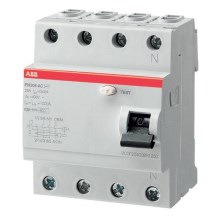 ABB 2CSF204102R1250 - Dispositivo de corriente residual FH204 A-25/0,03 4 polos 25A 400V