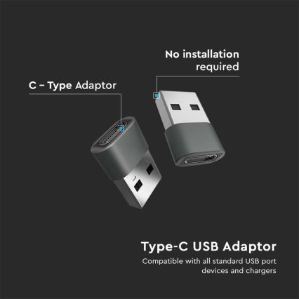 Adaptador micro USB-C a USB