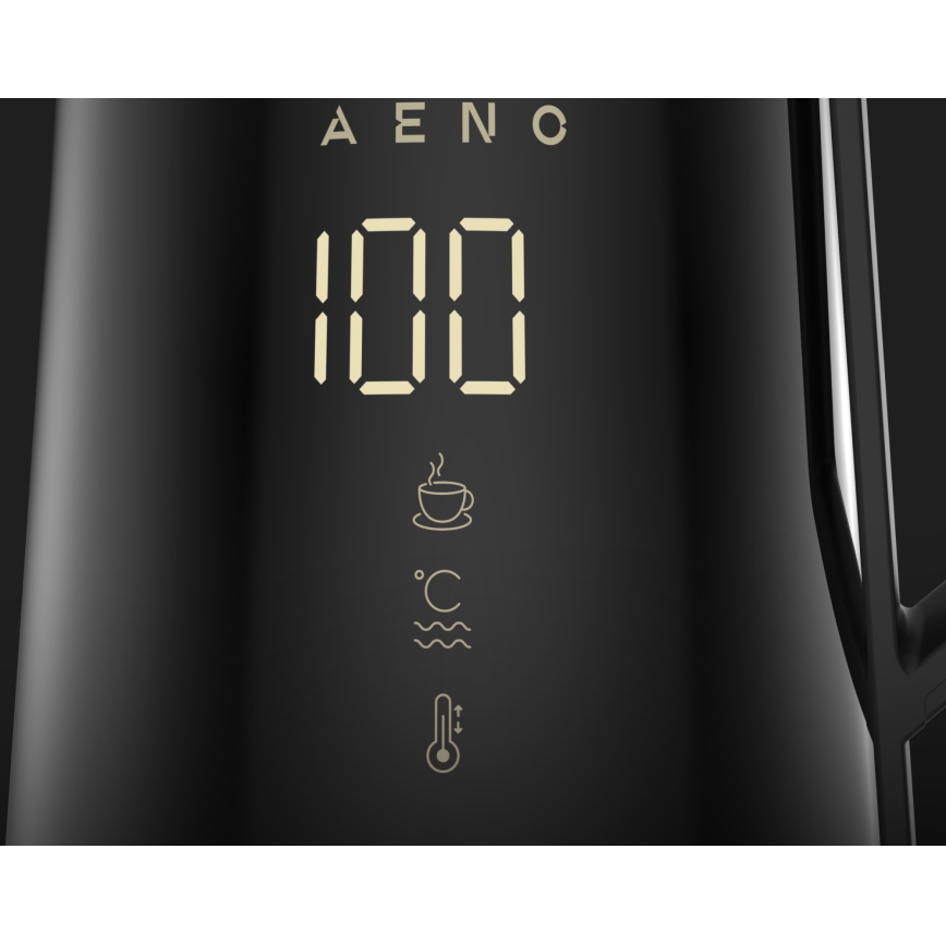 AENO - Hervidor inteligente con pantalla LED 1,7 l 2200W/230V negro