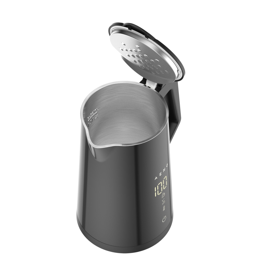 AENO - Hervidor inteligente con pantalla LED 1,7 l 2200W/230V negro