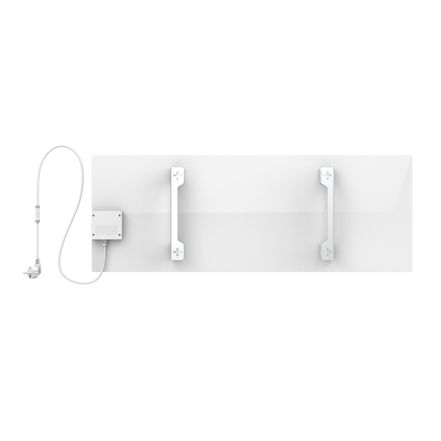 AENO - Panel infrarrojo eléctrico inteligente 700W Temporizador/termostato IP44 Wi-fi blanco