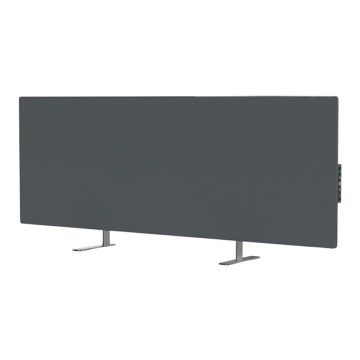 AENO - Panel infrarrojo eléctrico inteligente con LED mostrar 700W Temporizador/termostato IP44 Wi-fi gris