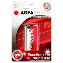 AGFAPHOTO AP-6F22-1S - Batería de zinc 6F22 9V