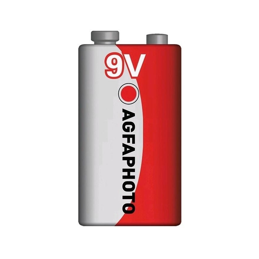 AGFAPHOTO AP-6F22-1S - Batería de zinc 6F22 9V
