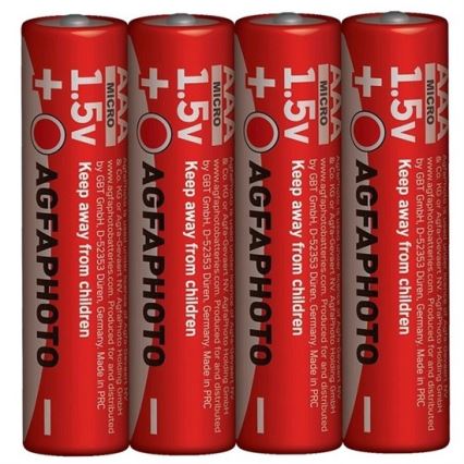 4 uds Batería de zinc AAA 1,5V