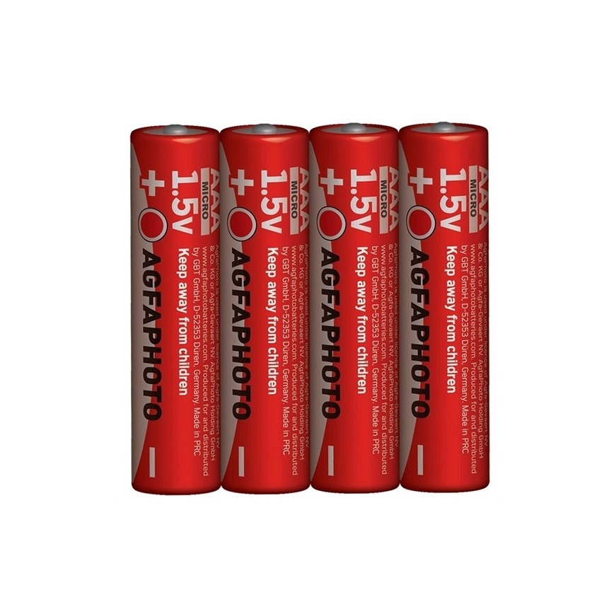 4 uds Batería de zinc AAA 1,5V