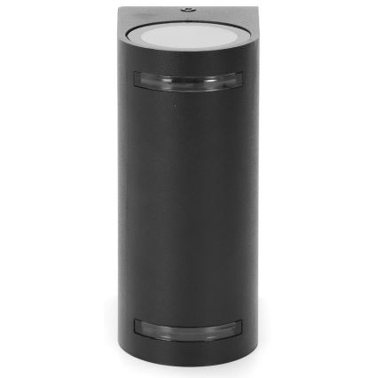 Aigostar - Aplique de exterior 2xGU10/35W/230V negro IP54