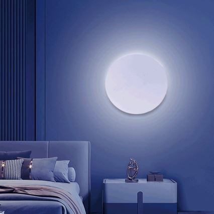Aigostar - Aplique LED RGBW regulable MESH Smart LED/12W/230V 2700-6500K blanco + control remoto