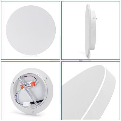 Aigostar - Aplique LED LED/12W/230V 3000K 25 cm blanco