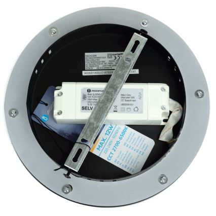 Aigostar - Aplique LED regulable MESH Inteligente LED/12W/230V 2700-6500K negro