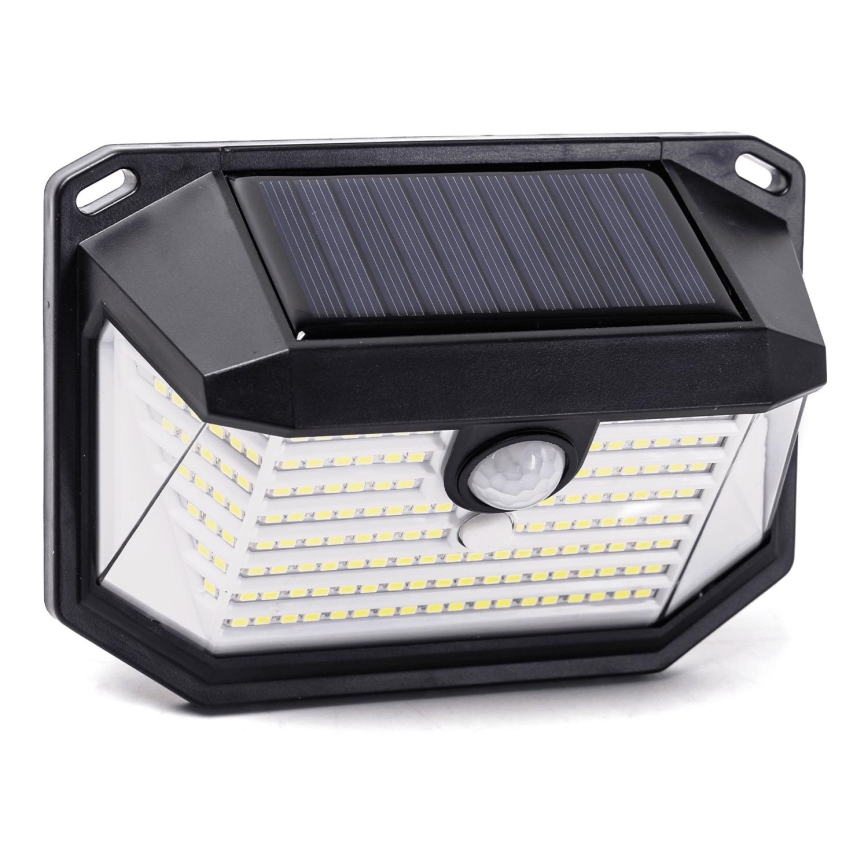 Aigostar - Aplique LED solar con sensor LED/0,8W/5,5V 1200 mAh 6500K IP65