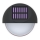 Aigostar - Aplique LED solar LED/1W/1,2V negro 200 mAh 2700K IP44