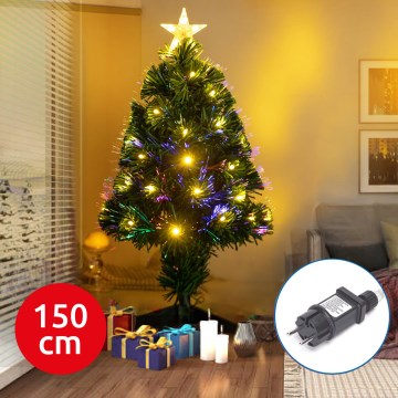 Aigostar - Árbol de Navidad LED de exterior LED/6W/230V 150 cm IP44 blanco cálido