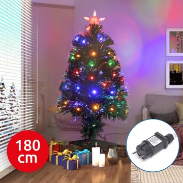 Aigostar - Árbol de Navidad LED de exterior LED/6W/230V 180 cm IP44 multicolor