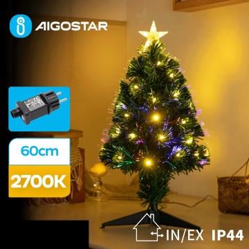 Aigostar - Árbol de Navidad LED para exterior LED/3,6W/230V 60 cm IP44 blanco cálido
