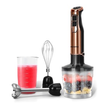 Aigostar - Batidora de mano 1000W/230V rosa dorado