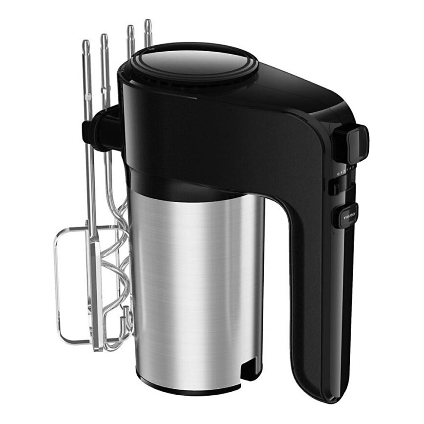 Aigostar - Batidora de mano 300W/230V negro/cromo mate
