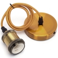 Aigostar - Cable de alimentación 1xE27/60W/230V dorado