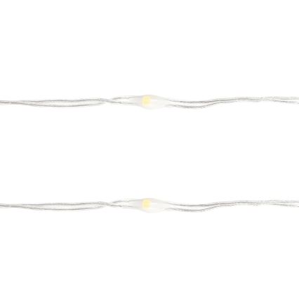Aigostar - Cadena de luces de Navidad LED 50xLED/3xAA 5,3m blanco cálido