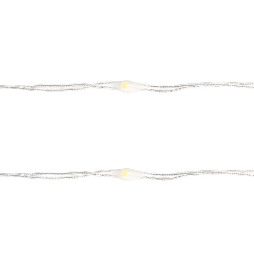 Aigostar - Cadena de luces de Navidad LED 50xLED/3xAA 5,3m blanco cálido