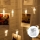 Aigostar - Cadena de luces LED decorativa con pinzas 20xLED/3xAA 3,3m blanco cálido