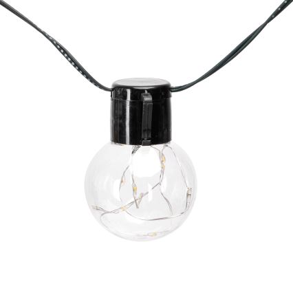 Aigostar - Cadena de luces solares LED navideñas 10xLED/8 funciones 6,5m IP65 multicolor