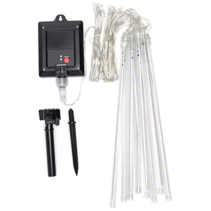 Aigostar - Cadena de Navidad LED Solar 192xLED/8m IP65 blanco frío