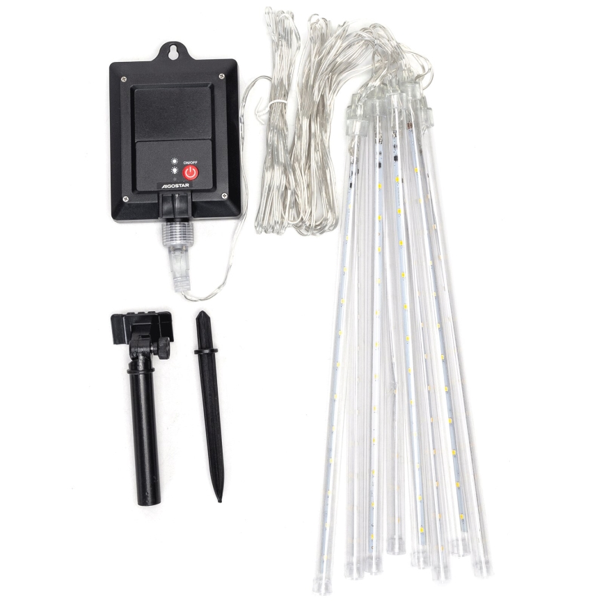 Aigostar - Cadena de Navidad LED Solar 192xLED/8m IP65 blanco frío